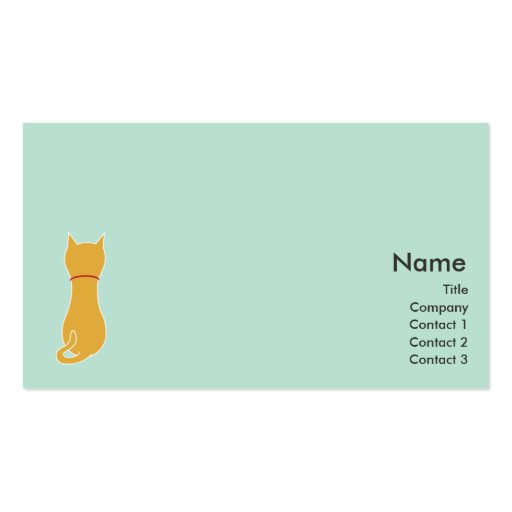 Kitty - Business Business Card Template (front side)
