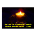 Kitty Candle Poster posters
