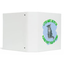 kitty cat vinyl binder