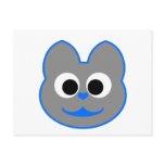 Kitty Cat Blue - Gray Post Cards