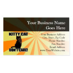 Kitty Cat Don't Care Business Card