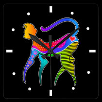 Kitty Cat (Heart) Wall Clock wall clocks