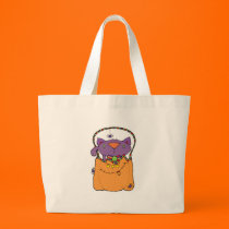 kitty cat in pumkin bag bags