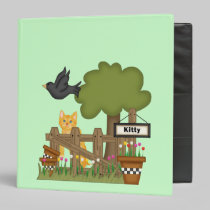 Kitty Cat In the Garden binders