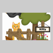 Kitty Cat In the Garden business cards