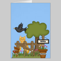Kitty Cat In the Garden cards