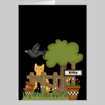 Kitty Cat In the Garden cards