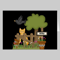 Kitty Cat In the Garden cards