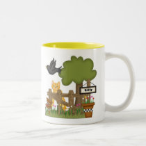 Kitty Cat In the Garden mugs