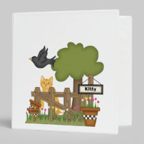 Kitty Cat In the Garden binders
