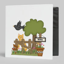 Kitty Cat In the Garden binders
