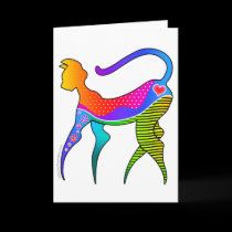 KITTY CAT KATZ GREETING - NOTE CARD cards