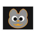 Kitty Cat orange - Gray Post Card
