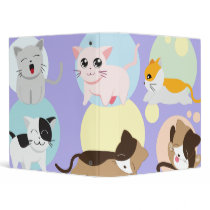 kitty cat spots notebook binders