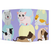 kitty cat spots notebook binders
