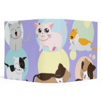 kitty cat spots notebook binders