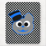 Kitty Cat Top Hat Blue - Gray Mousepad