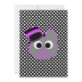 Kitty Cat Top Hat Purple - Gray Personalized Invite