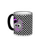 Kitty Cat Top Hat Purple - Gray Mug