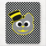 Kitty Cat Top Hat Yellow - Gray Mousepads