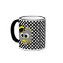 Kitty Cat Top Hat Yellow - Gray Coffee Mug