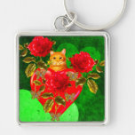 Kitty Cat Valentine Key Chain