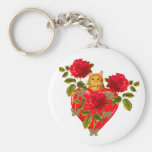 Kitty Cat Valentine Keychains