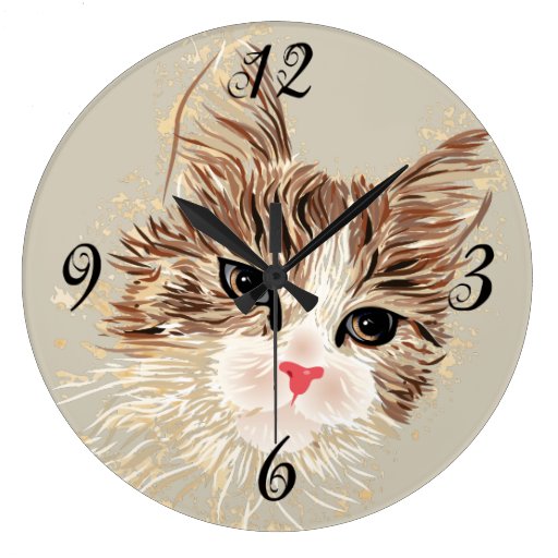 Kitty Cat Wall Clock