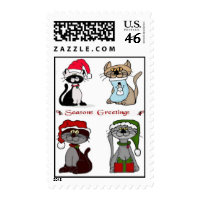 Kitty Cats Christmas Stamp stamp