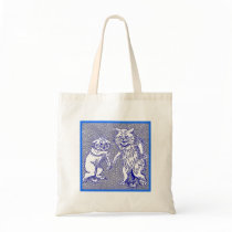 Kitty Cats in Blue by Louis Wain bags