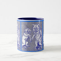 Kitty Cats in Blue by Louis Wain mugs by Aquavel Kitty Cats in Blue by Louis Wain mugs