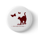 Kitty Cats R Free - Red / Maroon buttons by kahmier Kitty Cats R Free - Red / Maroon buttons