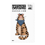 Kitty Cats · Tabby Cat with Blue Bandana Postage