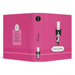 Kitty Chef Pink Recipe Binder