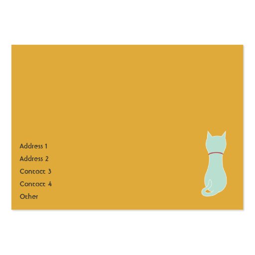 Kitty - Chubby Business Cards (back side)