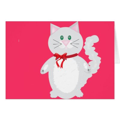 Kitty Claudius Greeting Card by RankinOriginals