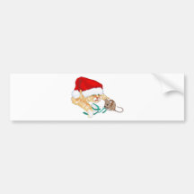 Kitty Claus Bumper Sticker