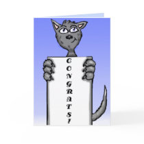 Kitty Congrats Card cards