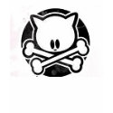 kitty crossbones t-shirts by hottennispro88 kitty crossbones t-shirts