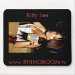 kitty drink mouse pad