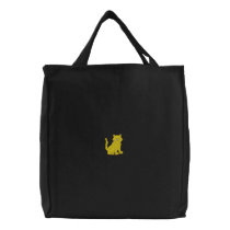 Kitty embroidered bags by ZazzleEmbroidery Kitty embroidered bags