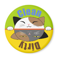 Kitty Face Dish Washer Magnet magnet