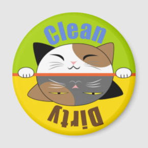 Kitty Face Dish Washer Magnet magnet