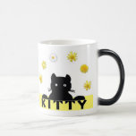 Kitty Flowers Coffee Mugs
