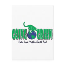 KITTY-GOING-GREEN postcards