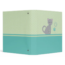 Kitty - green binder binders