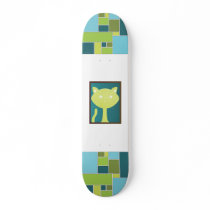 KItty Green Face skateboards