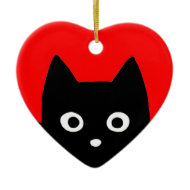 Kitty Heart ornament