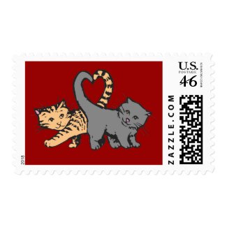 Kitty Heart stamp