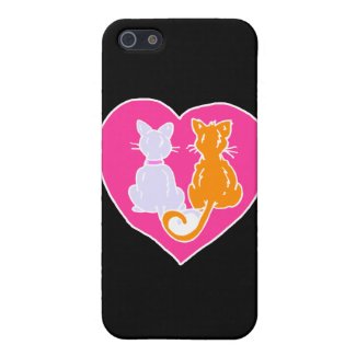 Kitty Hearts Cover For iPhones